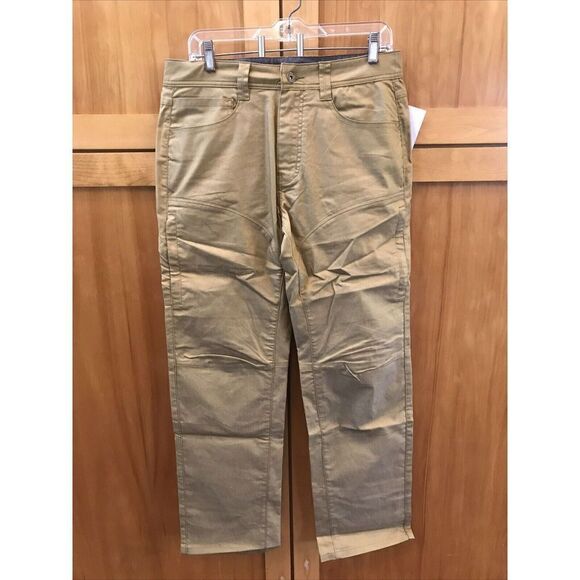 NEW Brothers Sons Hiking Work Pants 30x34” Khaki Pockets Zip Cotton Cool Max Zip - Picture 2 of 13